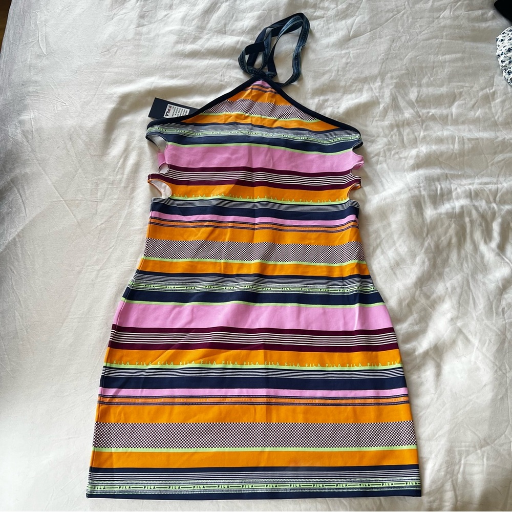 NWT Fila Halter Multi strap Dress Size S